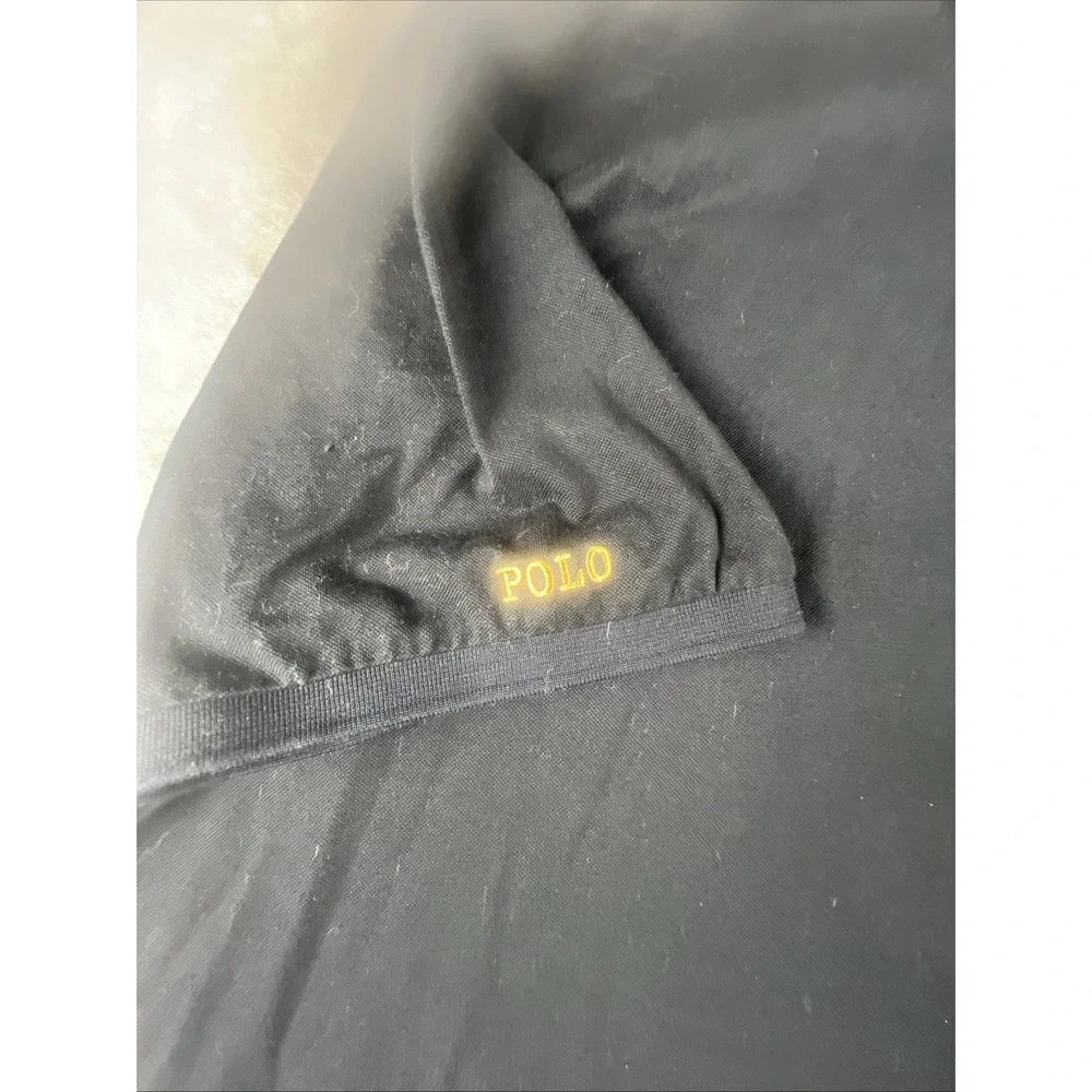 Polo Ralph Lauren Men's Polo Shirt Size 3XB BIG‎ Short Sleeve Black 100% Cotton